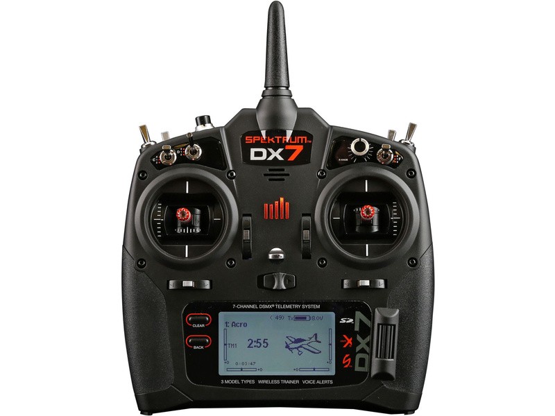 DX7 DSMX Spektrum pouze vysílač Mód 1-4