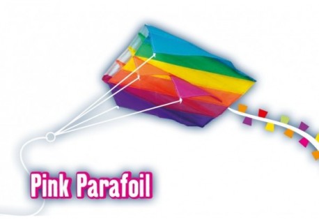 PINK PARAFOIL 60x51 látkový drak