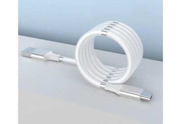 Magnetický samonavíjecí USB nabíjecí kabel (Micro USB) (180 cm) (1DJ2031)