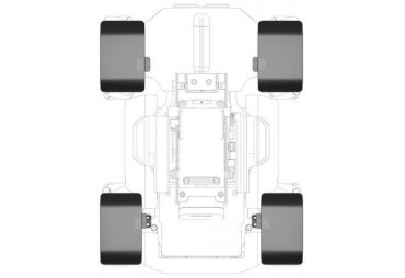 Robomaster S1 - hliníkové blatníky (4ks) (1DJ7044)
