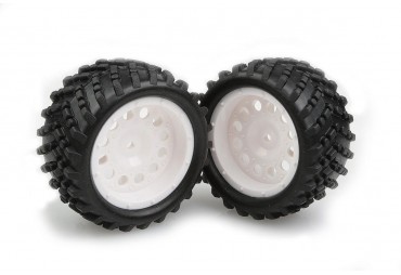 Nalepené gumy na bílých discích (2ks) (HM86017W)