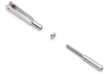 Vidlička kovová M2 s ocelovou spojkou 2,1mm 10ks (KAV0011/10)