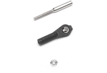 Plastový kloubek M3 s mosaznou kuličkou a ocelovou spojkou, 10 ks. (KAV0120C/10)