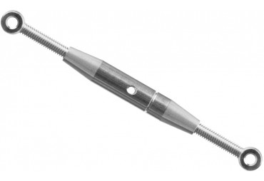 Hliníkový napínák M2,5, délka 36-60mm, očka vnitřní vrtání 2,0mm, 2 ks. (KAV3051)