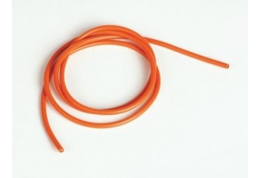 Silikonový kabel 3,3qmm, 12AWG, 1metr, oranžový (R8051)