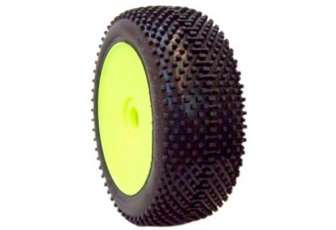 1/8 DOMINATOR COMPETITION OFF ROAD gumy nalepené gumy, SUPER SOFT směs, žluté disky, 2ks. (SP08510)