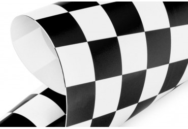 KAVAN nažehlovací fólie - šachovnice černá/bílá (KAV60.12019.2)
