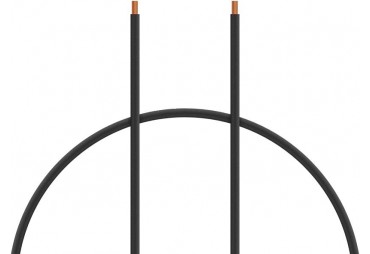 Kabel silikon 0.5mm2 1m (černý) (KAV36.30360B)