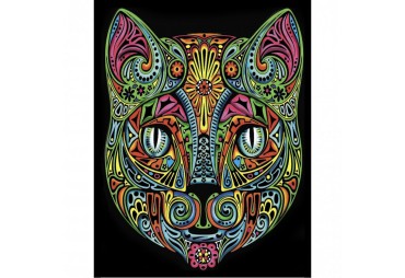 Colorvelvet Sametový obrázek Kočka 47x35cm