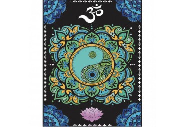 Colorvelvet Sametový obrázek Mandala Yin Yang 21x29,7cm