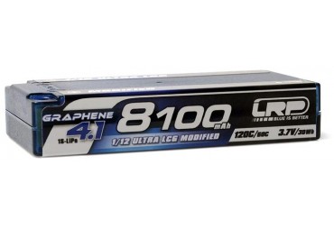 LRP 8100 G4.1 - 1/12 1S - 120C/60C - 3.7 LiPo - 1/12 Competition Car Line Hardcase (L431268)