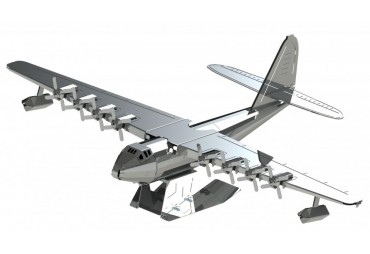 Metal Time Luxusní ocelová stavebnice letadlo Spruce Goose