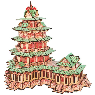 Woodcraft Dřevěné 3D puzzle YueJiang Tower