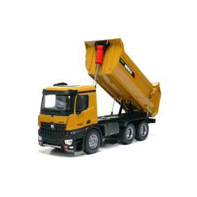 Huina Mercedes-Benz Arocs, profesionální celokovový proporcionální sklápěč, nosnost 3,5 kg, 1:14