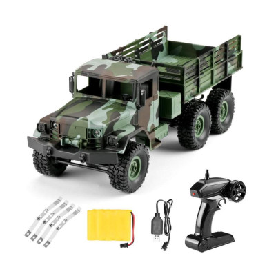 WPL RC vojenský truck M35 1:16 6x6 maskáčový RTR sada