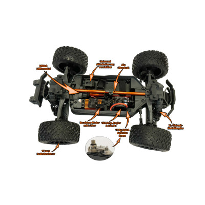 DF models RC auto Z-10 Competition Truck BL brushless RTR 1:10 XL