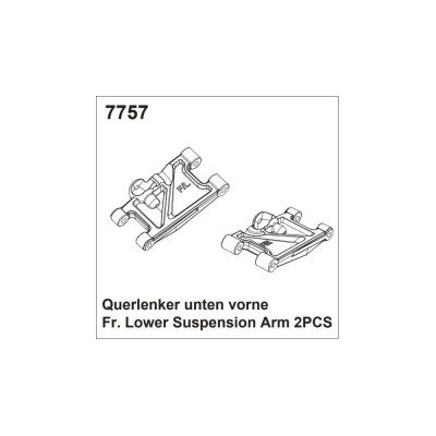 DF models Řídící rameno přední/zadní pro 3144