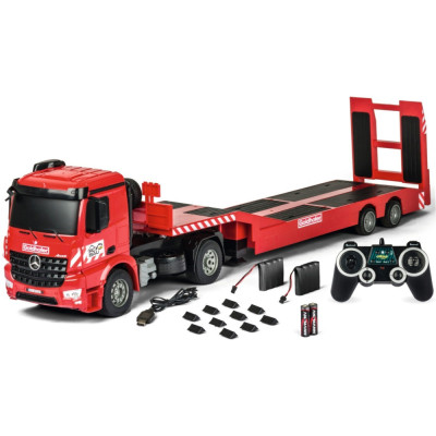 Carson RC podvalník Mercedes-Benz Arocs Goldhofer červená 100% RTR
