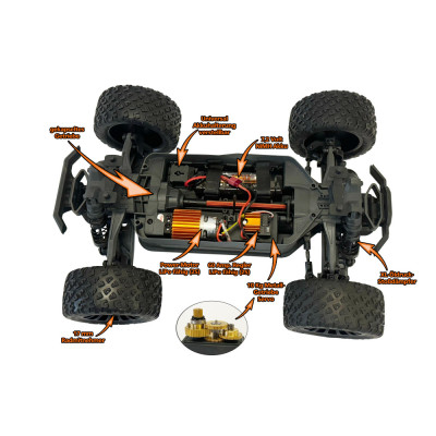 DF models RC auto Z-10 Competition Truggy brushed RTR 1:10 XL