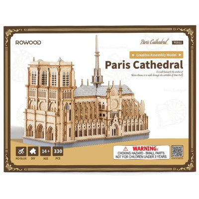 RoboTime 3D dřevěná skládačka Pařížská katedrála Notre-Dame