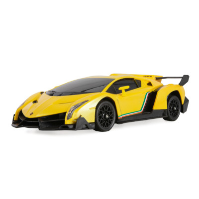 Lamborghini Veneno RC Drift Car 4WD LED 1:18 RTR licencované žluté