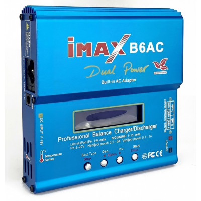 Imax B6AC 50W 5A nabíječ a vybíječ s balancerem a vestavěným zdrojem