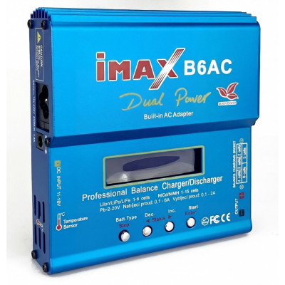 Imax B6AC 80W 6A nabíječ a vybíječ s balancerem a vestavěným zdrojem