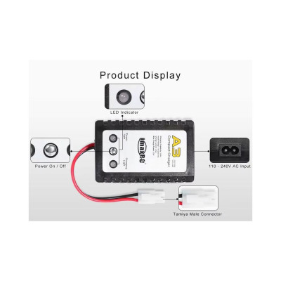 Nabíječ ImaxRC A3 pro baterie NiMh a NiCd 2A