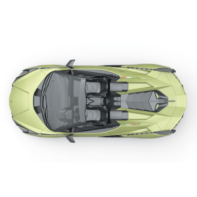RE.EL Toys RC auto Lamborghini Sian 1:12 zelená metalíza, proporcionální RTR LED 2,4GHz