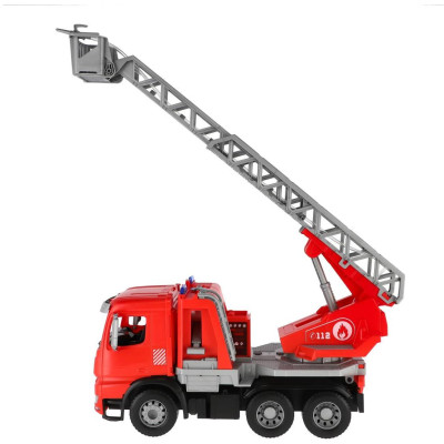 Auto hasiči s žebříkem Mercedes Arocs plast 47cm