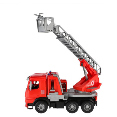 Auto hasiči s žebříkem Mercedes Arocs plast 47cm