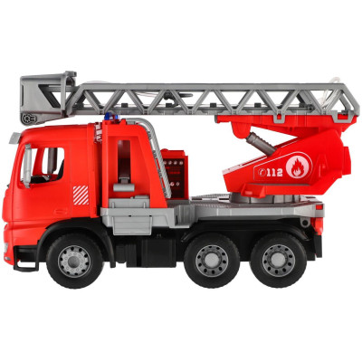 Auto hasiči s žebříkem Mercedes Arocs plast 47cm