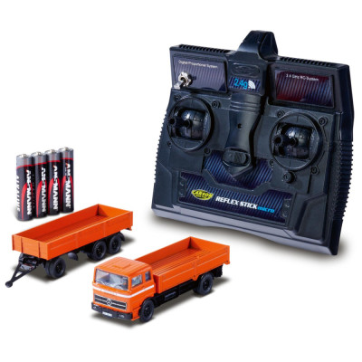 RC nákladní vůz MB 1620 s přívěsem oranžový 1:87 RTR
