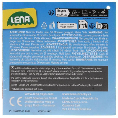 Auto popelář Worxx plast 53cm Mercedes Arocs