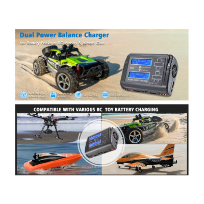 Nabíječ i vybíječ DUO L6X2 DC 240W, AC 150W -10Ax2 (balancer, vestavěný zdroj)