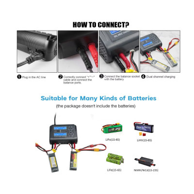 Nabíječ i vybíječ DUO L6X2 DC 240W, AC 150W -10Ax2 (balancer, vestavěný zdroj)